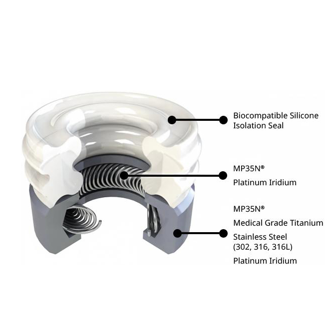 Canted coil spring used as an electrical contact in an implantable neurostimulator connector